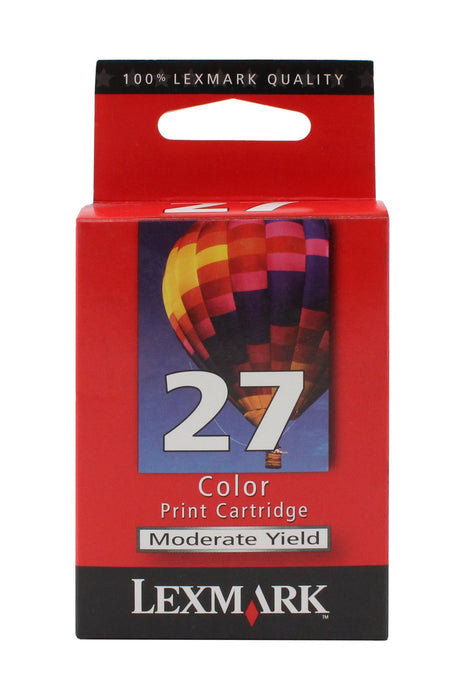 Lexmark #27 Moderate Yield Color Ink Cartridge. For  X1100, X1150, X1185, X1240, X1270, X2250, X75, Z13, Z23, Z25, Z33, Z35, Z515, Z517, Z605, Z611 ...