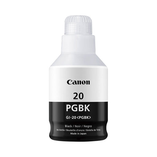 GI-20 Pigment Black Ink Bottle SKU 3383C001 - toners.ca