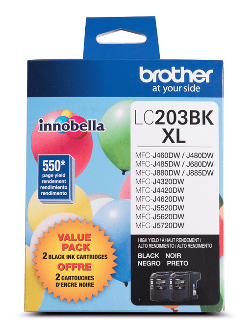 Brother LC2032PKS 2-Pack of Innobella  Black Ink Cartridges, High Yield (XL Series) - toners.ca