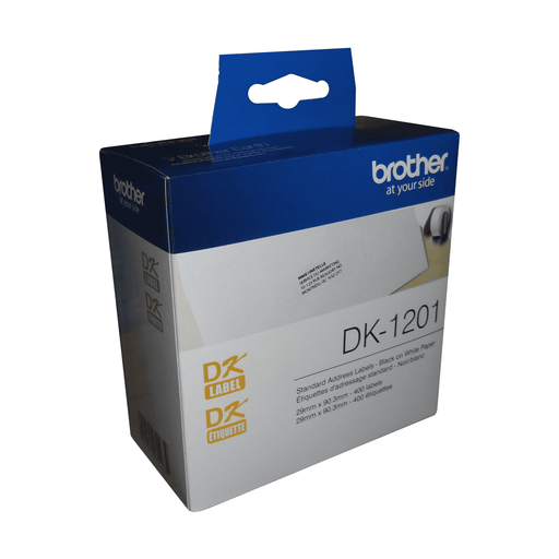 Brother DK-1201 Standard Address Paper Labels (400 labels) - 1.1" x 3.5" (29 mm x 90.3 mm) - toners.ca