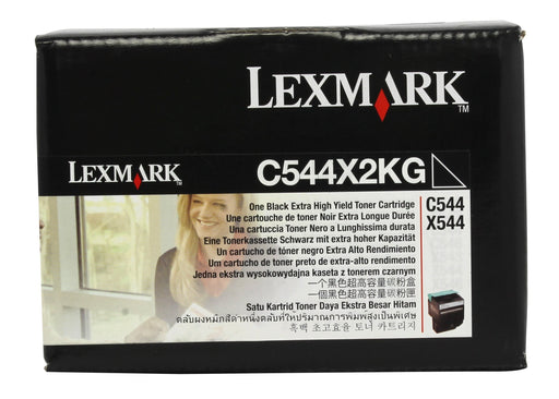 Lexmark C544 Black Toner Cartridge, Extra High Yield, Genuine OEM (C544X2KG, C544X4KG) - toners.ca