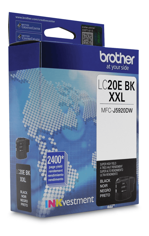 Brother LC20EBKS INKvestment Black Ink Cartridge, Super High Yield (XXL Series) - toners.ca