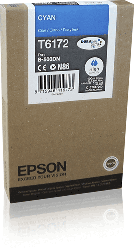 T617200 Epson IGH Capacity Cyan Original Ink Cartridge - toners.ca