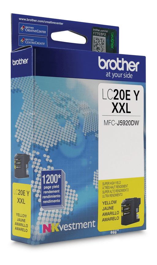 Brother LC20EYS INKvestment Yellow Ink Cartridge, Super High Yield (XXL Series) - toners.ca