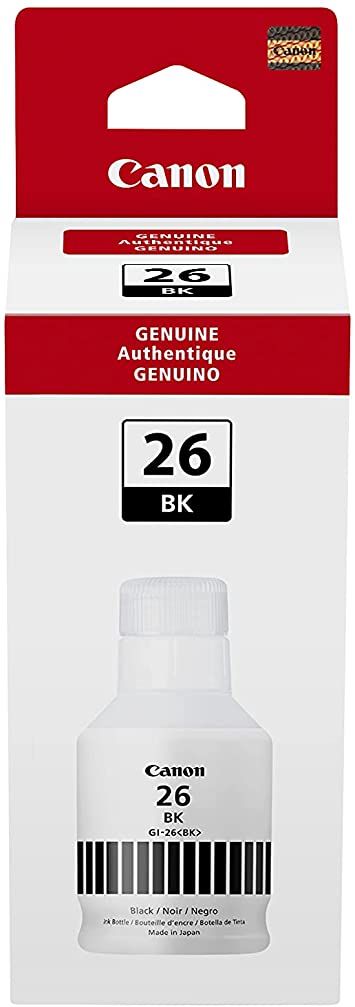 GI-26 Black Ink Bottle SKU 4409C001 - toners.ca