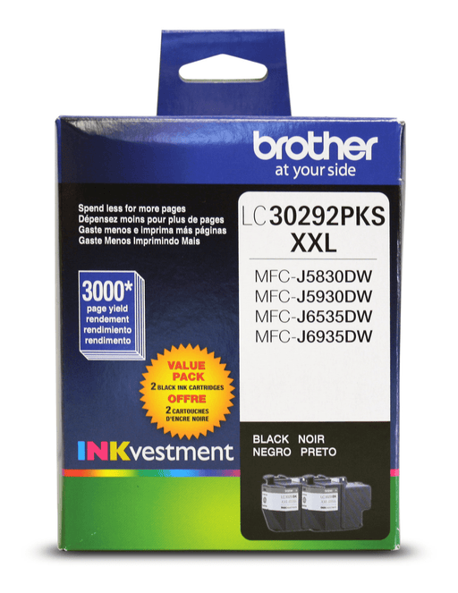 Brother LC30292PKS Innobella  Black Ink Cartridges, Super High Yield - toners.ca