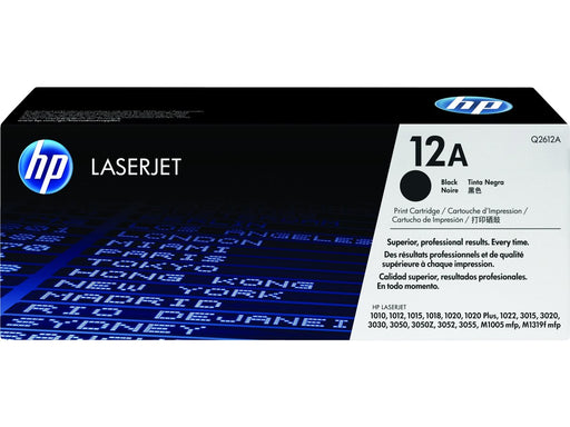 HP q2612a LaserJet 1020 Toner Cartridge, Genuine OEM - toners.ca