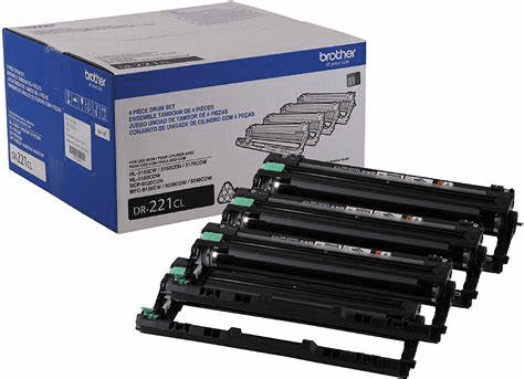 Genuine Brother HL-3140CW / 3170CDW / MFC-9130CW (TN221/TN225) Drum + 4 Toners Set