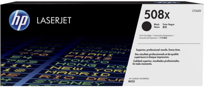 Genuine Hp LaserJet M553 M552 M577 Toner — Complete Set (Black/Cyan/Magenta/Yellow)