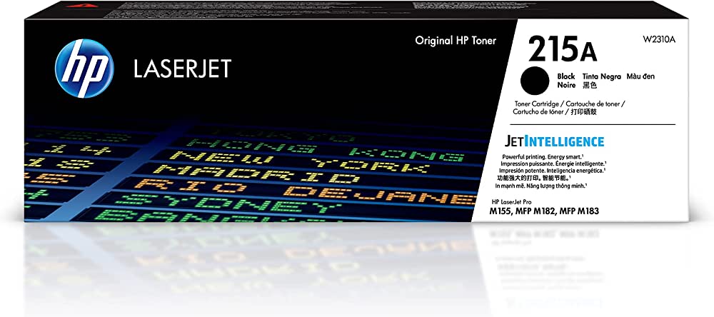 Genuine Hp LaserJet M155 M182 M183 Toner — Complete Set (Black/Cyan/Magenta/Yellow)
