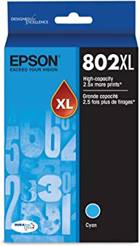 T802XL220-S Epson 802XL HC Cyan Original Ink Cartridge - toners.ca