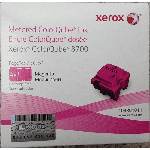 Xerox ColorQube 8700 Magenta Solid Ink Cartridge, 4/box,  Genuine OEM - toners.ca