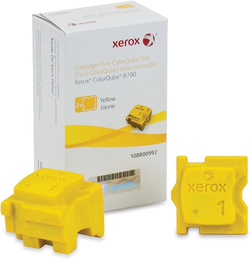 Xerox ColorQube 8700 Yellow Solid Ink Cartridge, 4/box,  Genuine OEM - toners.ca