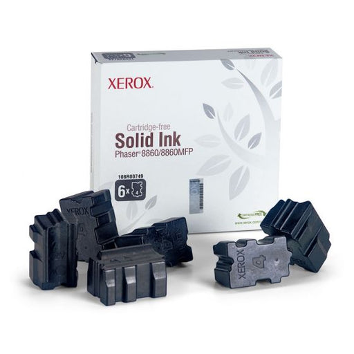 Xerox Phaser 8860 Black Solid Ink Cartridge, 6/Pk, Genuine OEM - toners.ca