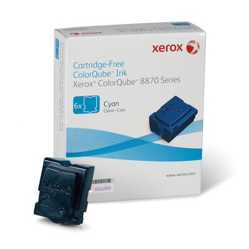 Xerox ColorQube 8870 Cyan Solid Ink Cartridge, 6/box, Genuine OEM - toners.ca