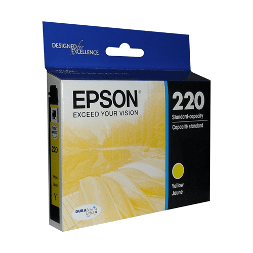 T220420S Epson 220 Durabrite Ultra Yellow Original Ink Cartridge - toners.ca