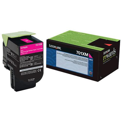 Lexmark CS510 Magenta Toner Cartridge, Extra High Yield, Genuine OEM (70C0XMG, 70C0X30, 700X3, 701XM) - toners.ca