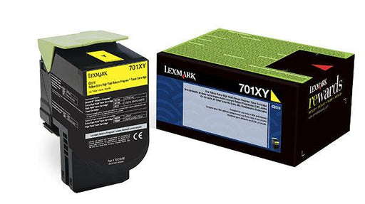 Lexmark CS510 Yellow Toner Cartridge, Extra High Yield, Genuine OEM (70C0XYG, 70C0X40, 700X4, 701XY) - toners.ca