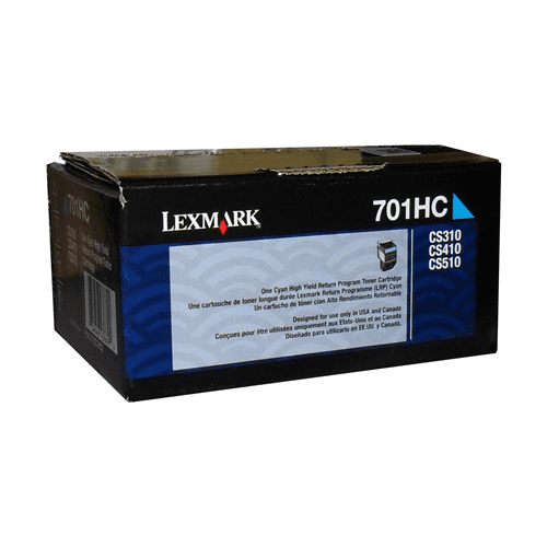 Lexmark CS310, CS/CX410, 510 Cyan Return Programme 3K Toner Cartridge Part no.: 70C1HC0 - toners.ca