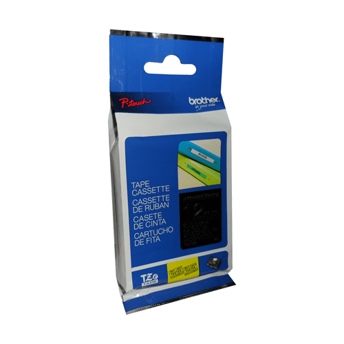 Brother Genuine TZe334 Gold on Black Laminated Tape for P-touch Label Makers, 12 mm wide x 8 m long - toners.ca