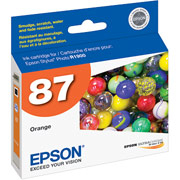 T087920 Epson 87  Orange Original Ink Cartridge - toners.ca