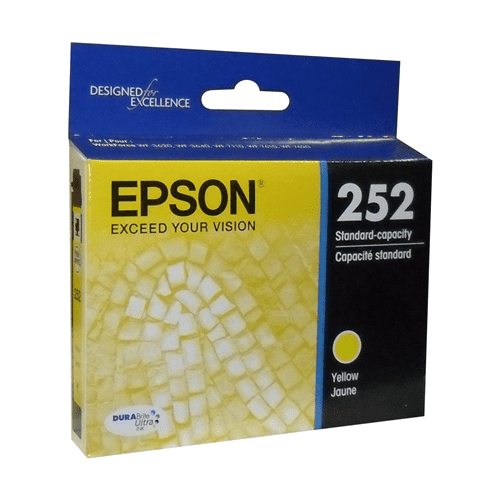 Epson 252 Yellow Ink Cartridge, Standard Capacity (T252420) - toners.ca