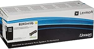 Lexmark CX820 Yellow Toner Cartridge, High Yield, Genuine OEM (82K1HY0, 82K0HYG) - toners.ca