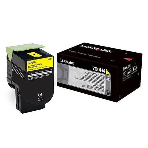 Lexmark CS310 CS410 Yellow Toner Cartridge, High Yield, Genuine OEM (70C0H40, 70C0HYG, 700H4, 701H) - toners.ca