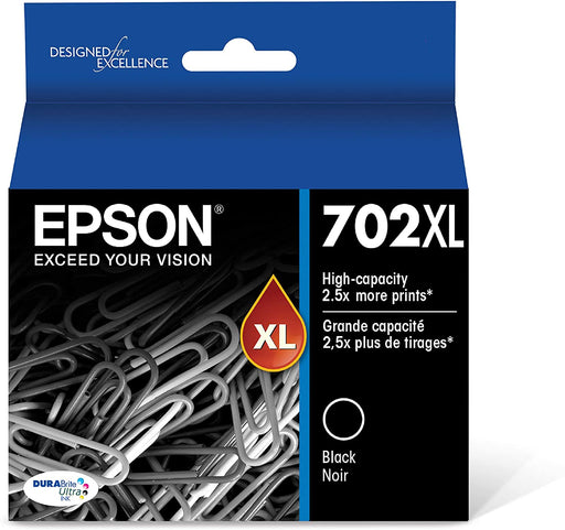 T702XL120-S Epson T702 HC  Black Original Ink Cartridge - toners.ca