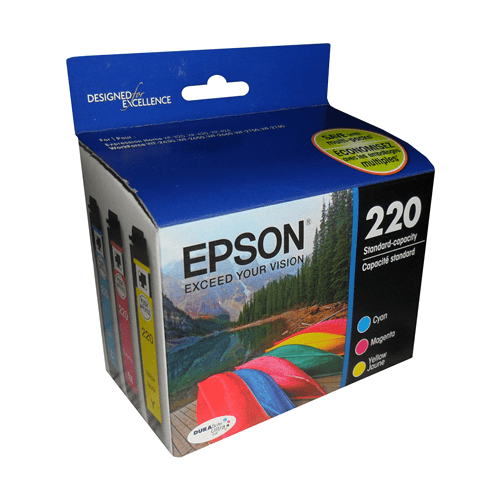 T220520S Epson 220 Durabrite Ultra Combo Pack Color Original Ink Cartridge - toners.ca