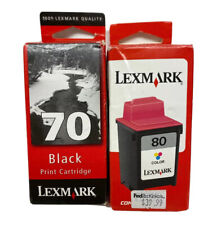 Lexmark #70 #80 Black and Colour Combo Pack, Genuine OEM (12A1970, 12A1980) - toners.ca