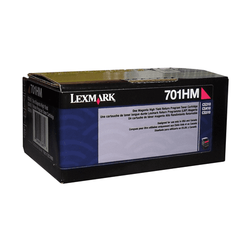 Lexmark CS310, CS/CX410, 510 Magenta Return Programme 3K Toner Cartridge Part no.: 70C1HM0 - toners.ca