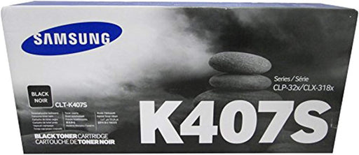 Samsung CLX3185 Black Toner Cartridge, Genuine OEM (CLT-K407S, SU134A) - toners.ca