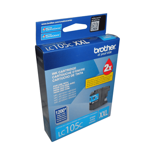 Brother LC105CS Innobella  Cyan Ink Cartridge, Super High Yield (XXL Series) - toners.ca