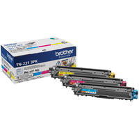 Brother Genuine TN221 3PK Standard-Yield Colour Toner Cartridge Multipack - toners.ca