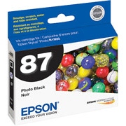 T087120 Epson 87 Photo Black Original Ink Cartridge - toners.ca