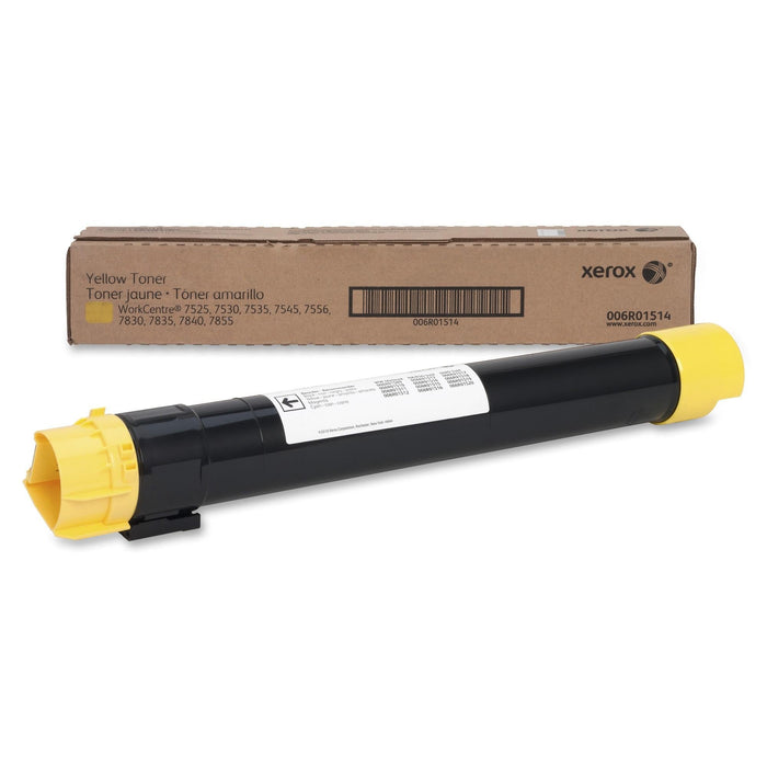 Xerox WorkCentre 7556 Yellow Toner Cartridge, Genuine OEM - toners.ca