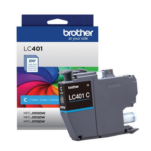 Brother Genuine LC401CS Standard-Yield Cyan Ink Cartridge - toners.ca