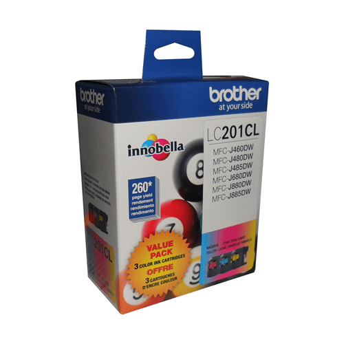 Brother LC2013PKS 3-Pack of Innobella  Colour Ink Cartridges (1 each of Cyan, Magenta, Yellow), Standard Yield - toners.ca