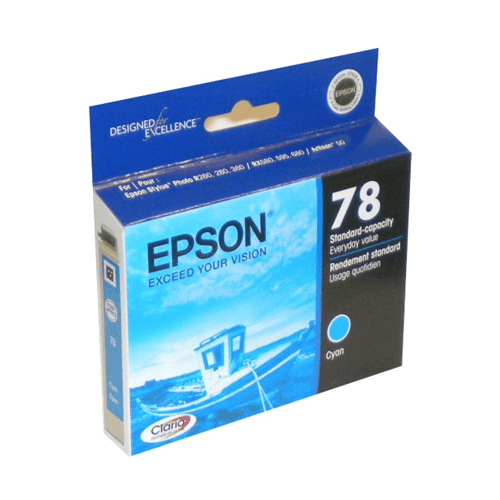 T078220S Epson  78 Cyan Original Ink Cartridge - toners.ca