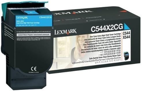 Lexmark C544 Cyan Toner Cartridge, Extra High Yield, Genuine OEM (C544X2CG, C544X4CG) - toners.ca