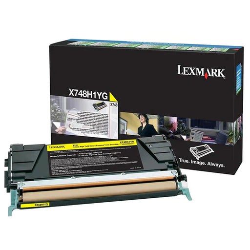 Lexmark X748 Yellow Toner Cartridge, High Yield, Genuine OEM - toners.ca