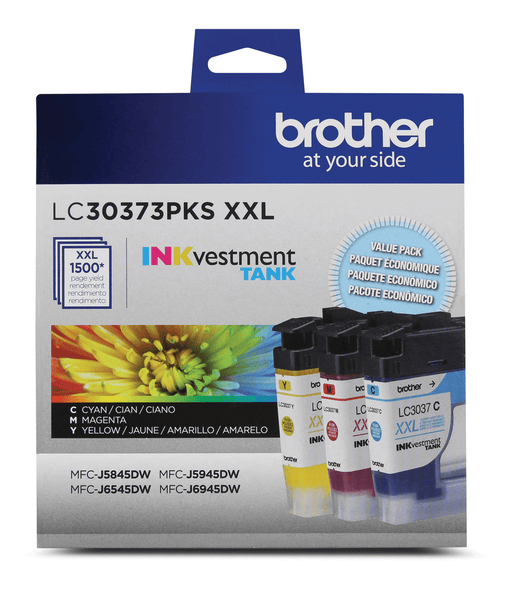 Brother LC30373PKS Genuine 3-Pack Super High-Yield INKvestment Tank Cartridges - toners.ca