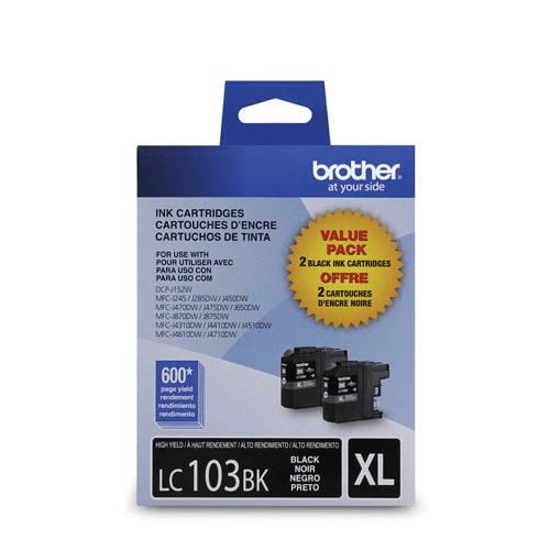 Brother LC1032PKS 2-Pack of Innobella  Black Ink Cartridges, High Yield (XL Series) - toners.ca