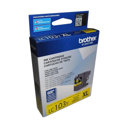 Brother LC103YS Innobella  Yellow Ink Cartridge, High Yield (XL Series) - toners.ca