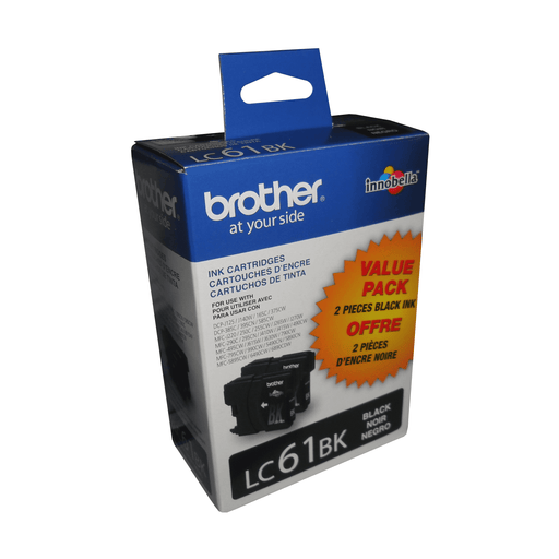 Brother LC612PKS 2-Pack of Innobella  Black Ink Cartridges, Standard Yield - toners.ca