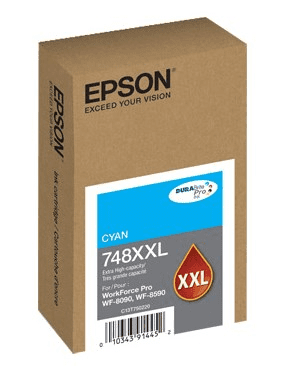 T748XXL220 Epson T748XXL Extra Large Capacity Cyan Original Ink Cartridge - toners.ca
