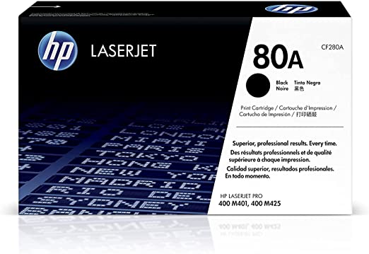 HP cf280a LaserJet M401 M425 Black Toner Cartridge, Low Yield, Genuine OEM - toners.ca