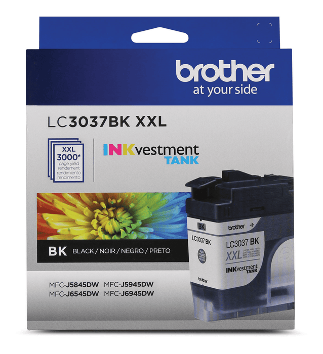 Brother LC3037BKS Genuine Super High-Yield Black INKvestment Tank Ink Cartridge - toners.ca