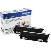 Brother Genuine TN433 2PK High-Yield Black Toner Cartridge Multipack - toners.ca